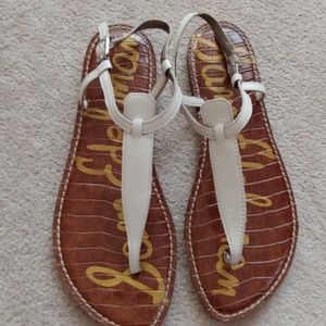 Sam Edelman Shoes - Sam Edelman White Leather Gigi Sandals - Like New Sam Edelman Shoes - Sam Edelman White Leather Gigi Sandals - Like New